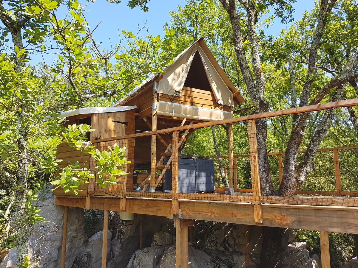 Cabanes Lodges Le Serviere Balazuc Eksteriør bilde
